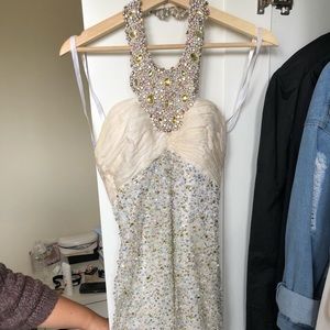 Jovani Halter Top Mermaid Prom Dress